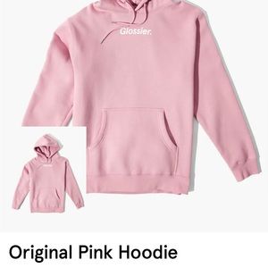 Glossier Original Pink Hoodie